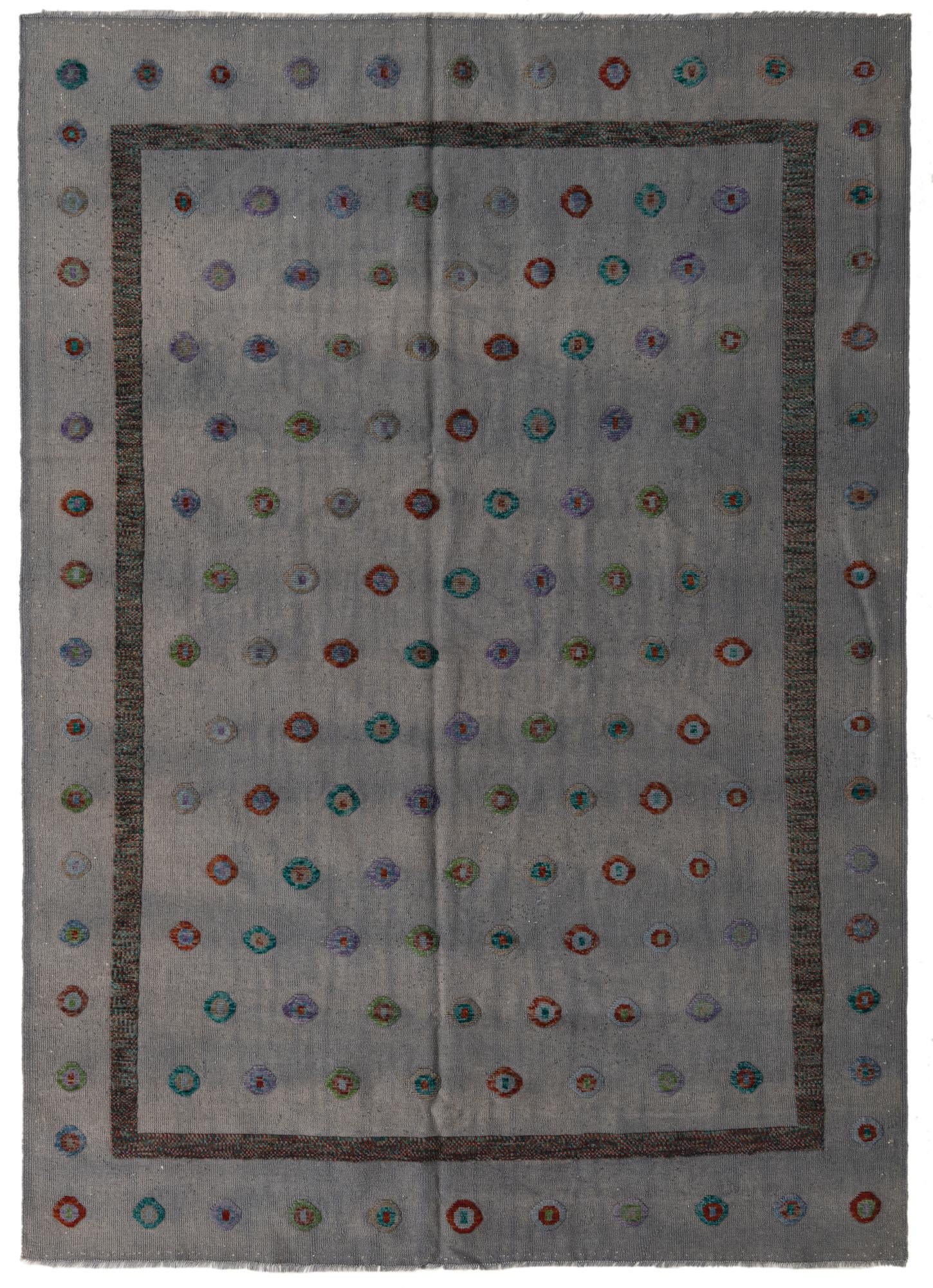 6' 10 x 9' 7 Hand Knotted Darya Wool Rug