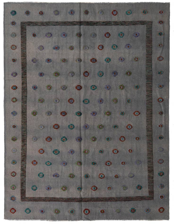 Detail image of 6' 10 x 9' 7 Hand Knotted Darya Wool Rug