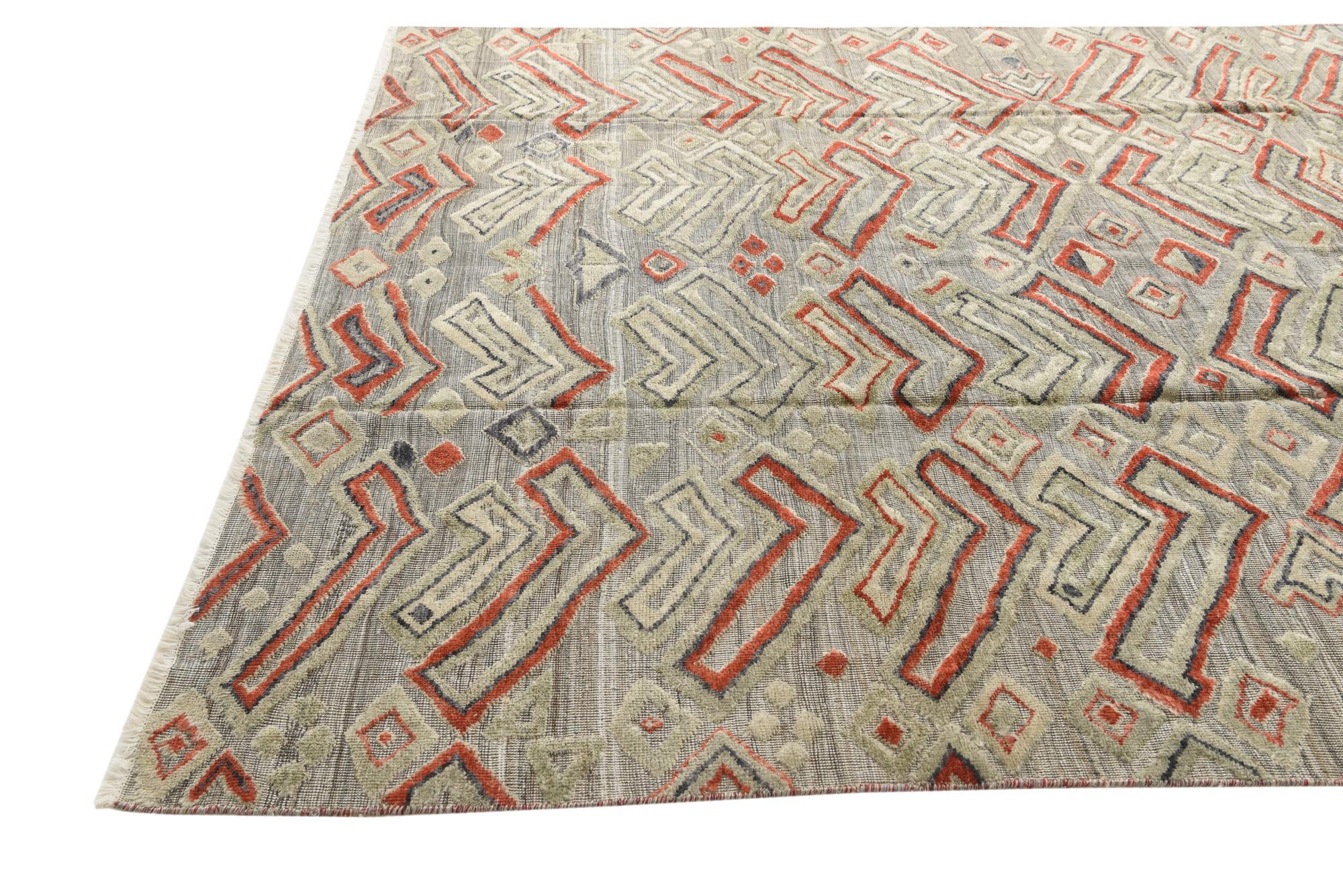 8' 2 x 10' 2 Hand Knotted Darya Wool Rug