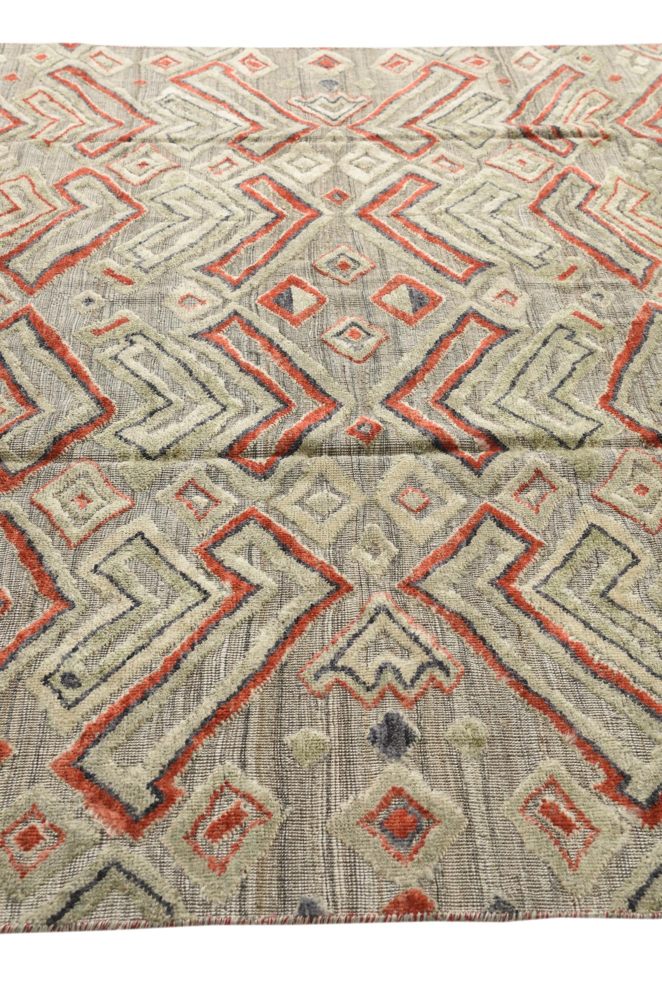 8' 2 x 10' 2 Hand Knotted Darya Wool Rug