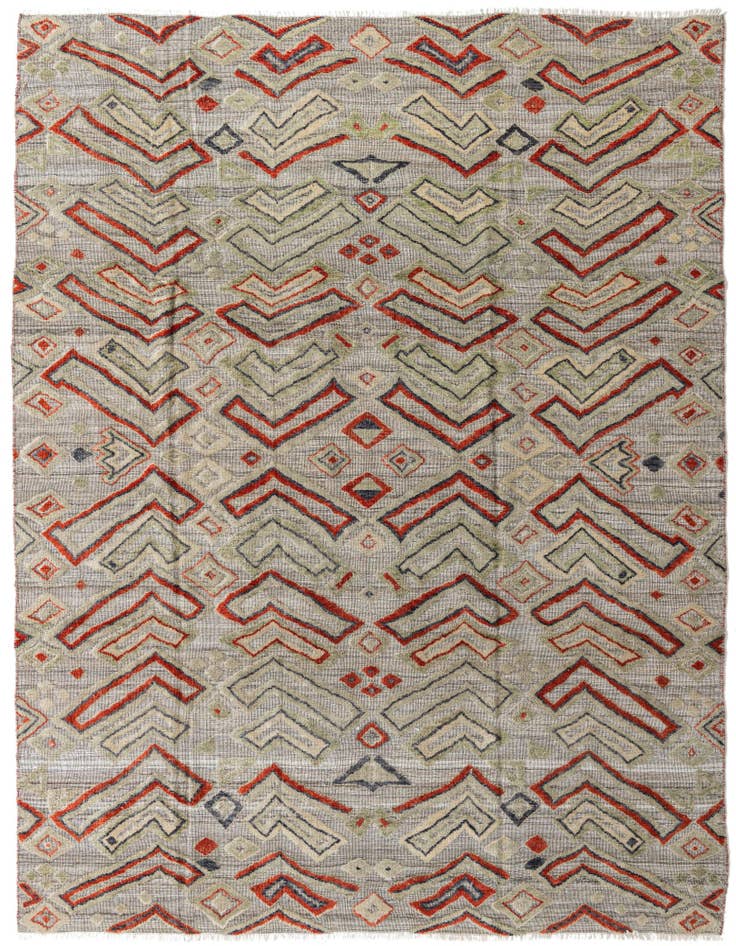 Detail image of 8' 2 x 10' 2 Hand Knotted Darya Wool Rug