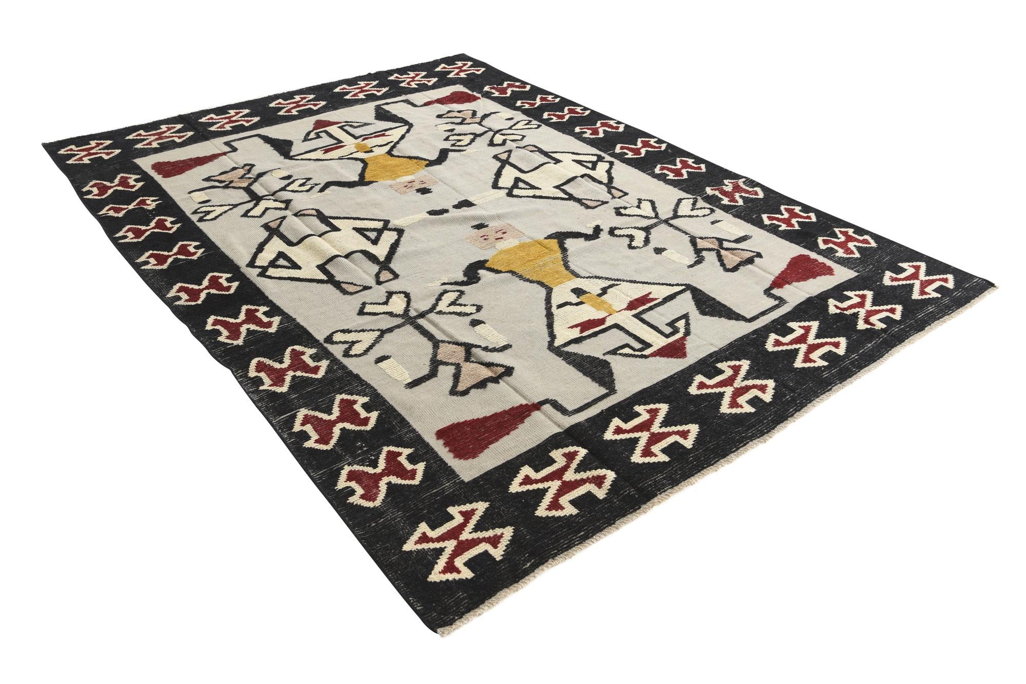 7' 8 x 10' 4 Hand Knotted Darya Wool Rug