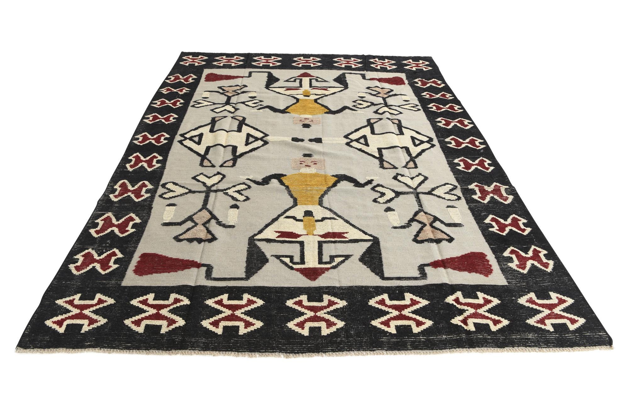 7' 8 x 10' 4 Hand Knotted Darya Wool Rug