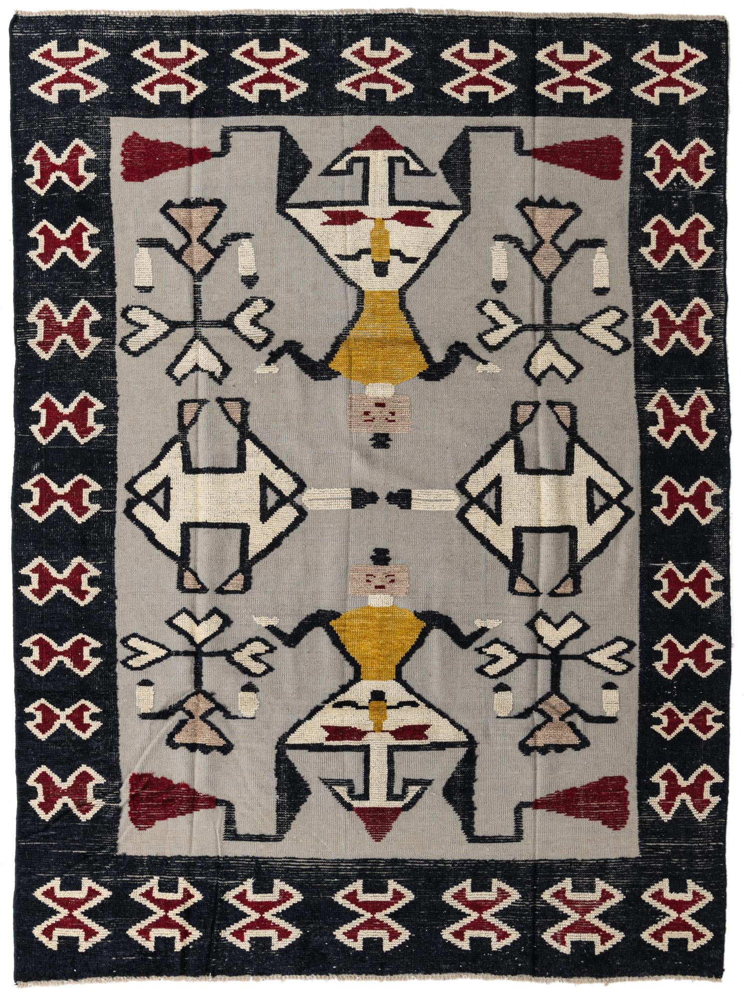 7' 8 x 10' 4 Hand Knotted Darya Wool Rug