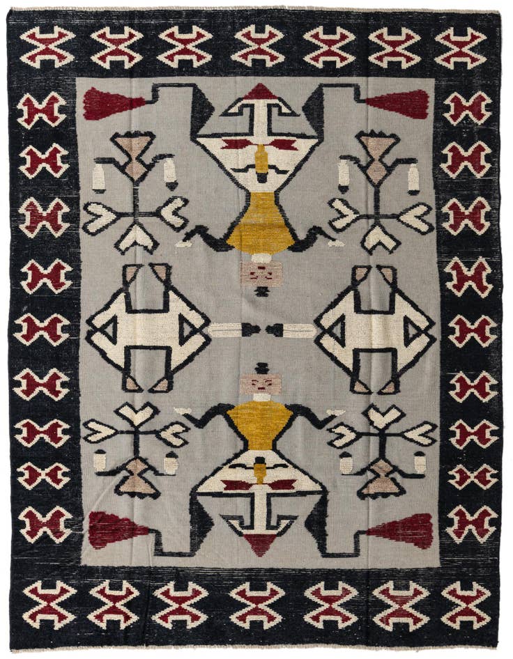 Detail image of 7' 8 x 10' 4 Hand Knotted Darya Wool Rug