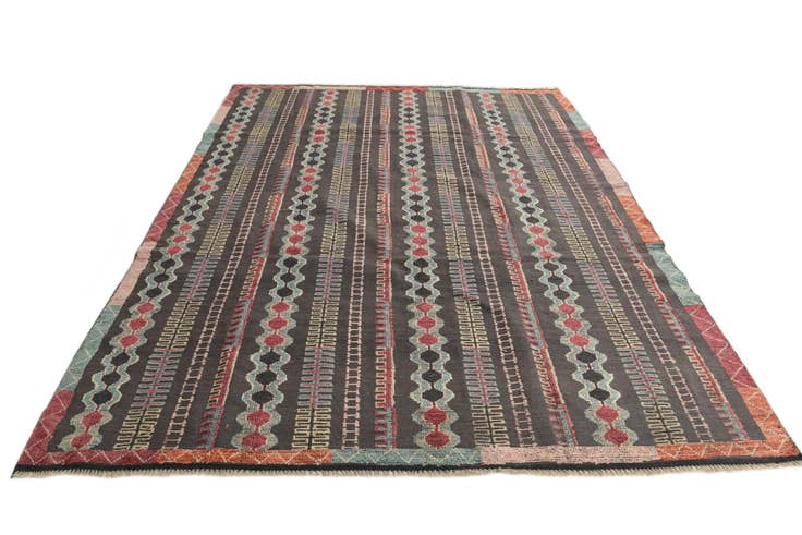 Detail image of 7' 10 x 10' 6 Hand Knotted Darya Wool Rug