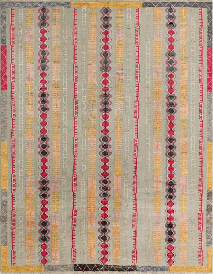Detail image of 8' 10 x 12' 4 Hand Knotted Darya Wool Rug