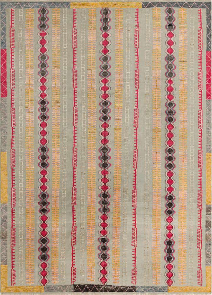 8' 10 x 12' 4 Hand Knotted Darya Wool Rug