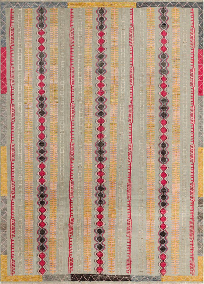 Detail image of 8' 10 x 12' 4 Hand Knotted Darya Wool Rug