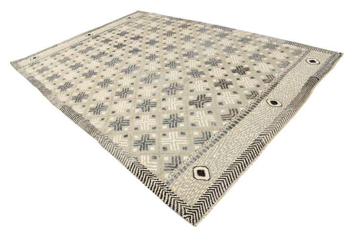 8' 10 x 12' 6 Hand Knotted Darya Wool Rug