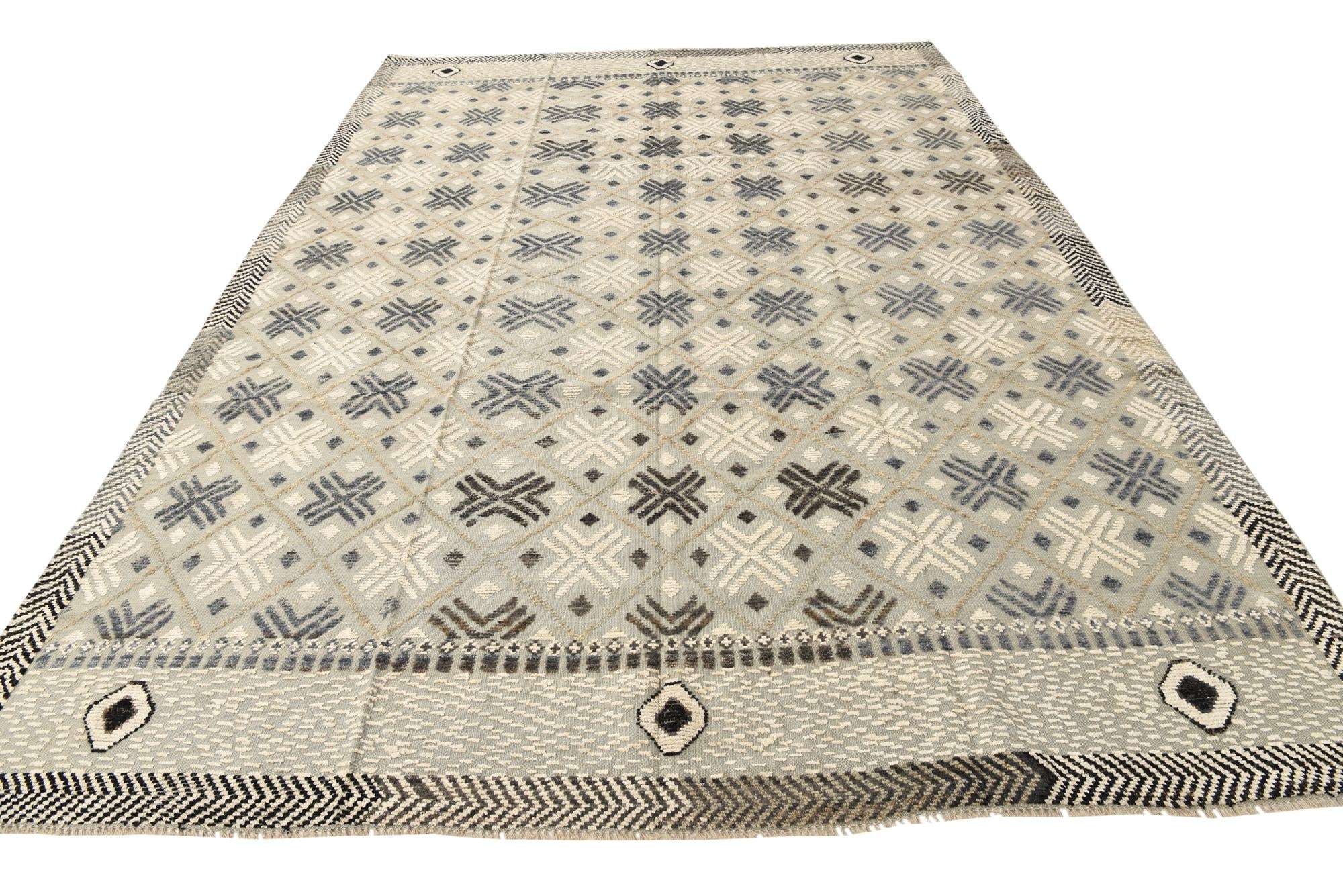 8' 10 x 12' 6 Hand Knotted Darya Wool Rug