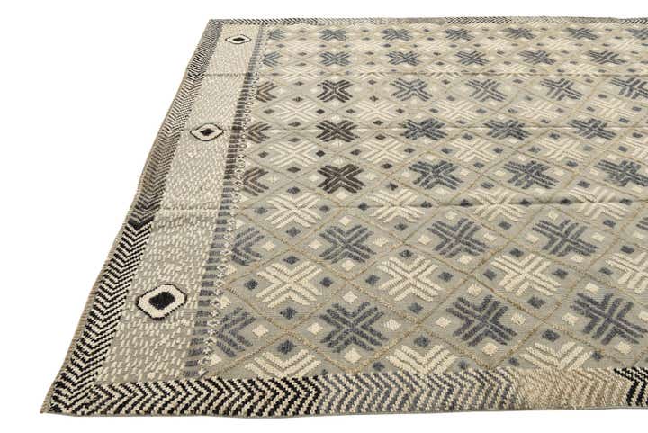 8' 10 x 12' 6 Hand Knotted Darya Wool Rug