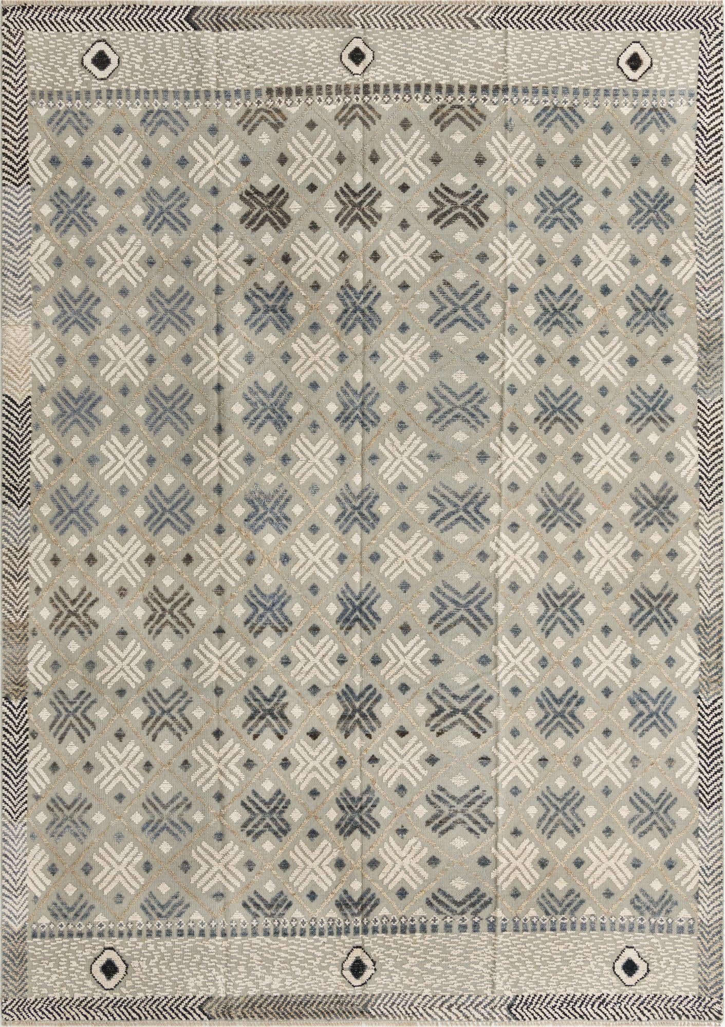 8' 10 x 12' 6 Hand Knotted Darya Wool Rug