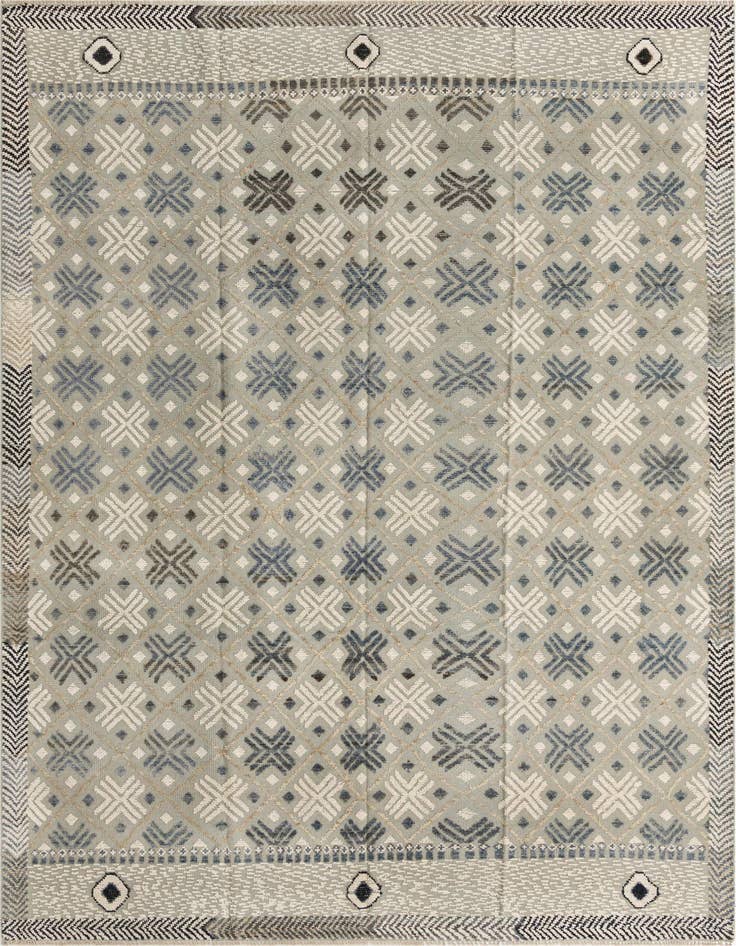 Detail image of 8' 10 x 12' 6 Hand Knotted Darya Wool Rug
