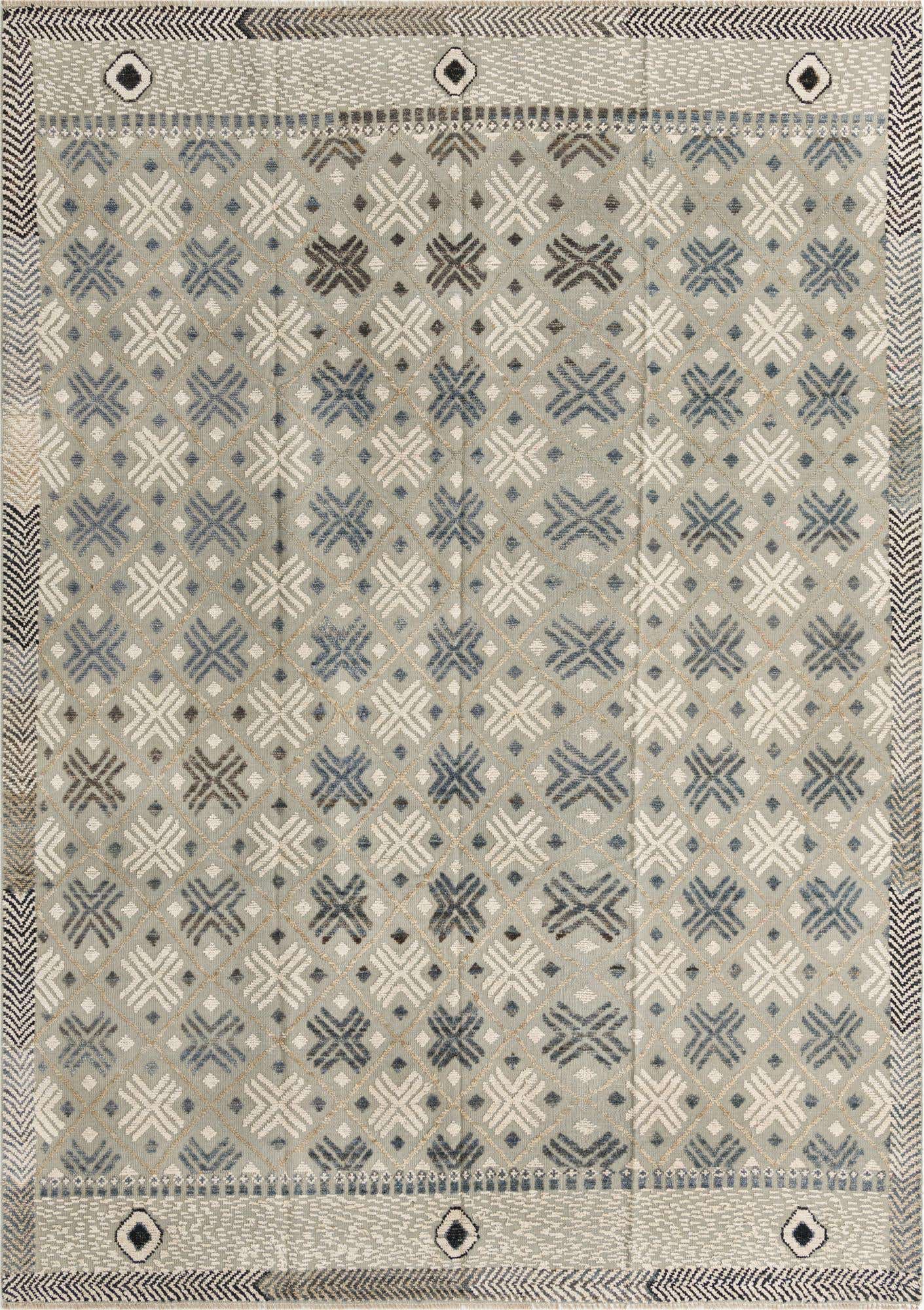 8' 10 x 12' 6 Hand Knotted Darya Wool Rug