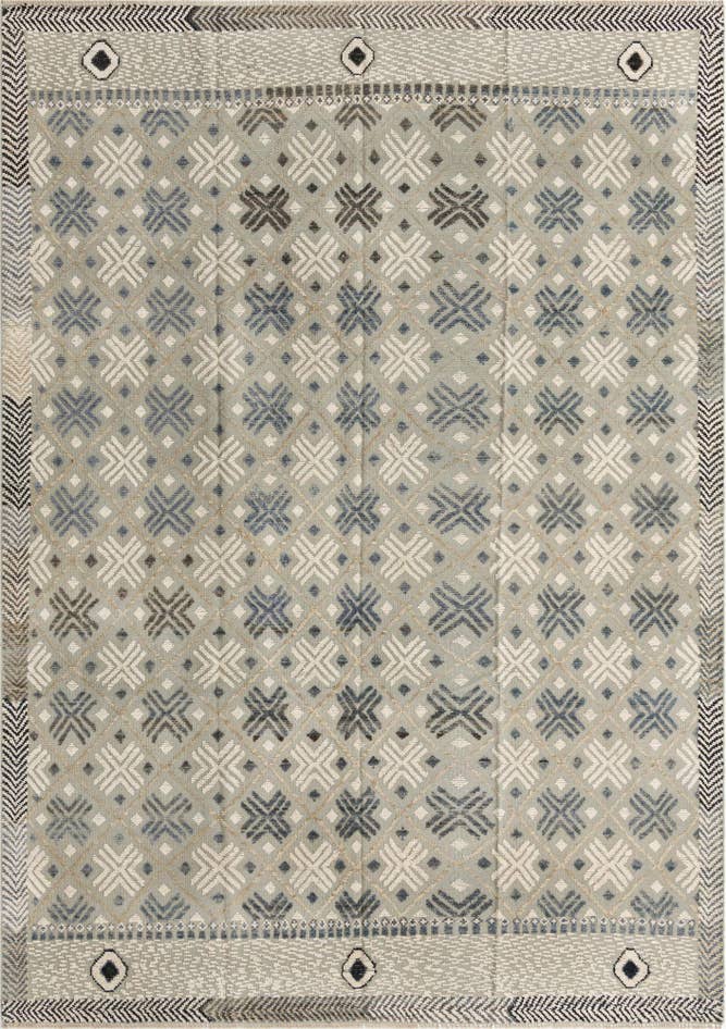 Detail image of 8' 10 x 12' 6 Hand Knotted Darya Wool Rug