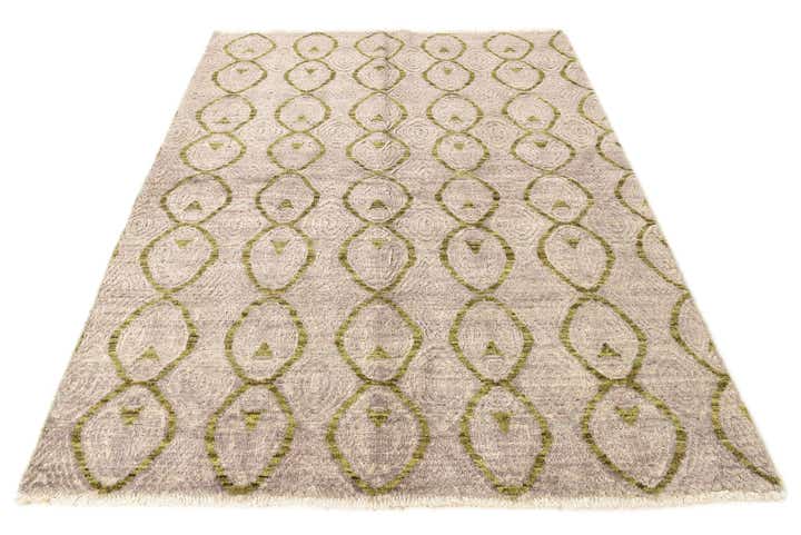 5' 8 x 7' 11 Hand Knotted Darya Wool Rug