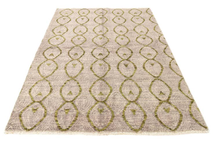 Detail image of 5' 8 x 7' 11 Hand Knotted Darya Wool Rug