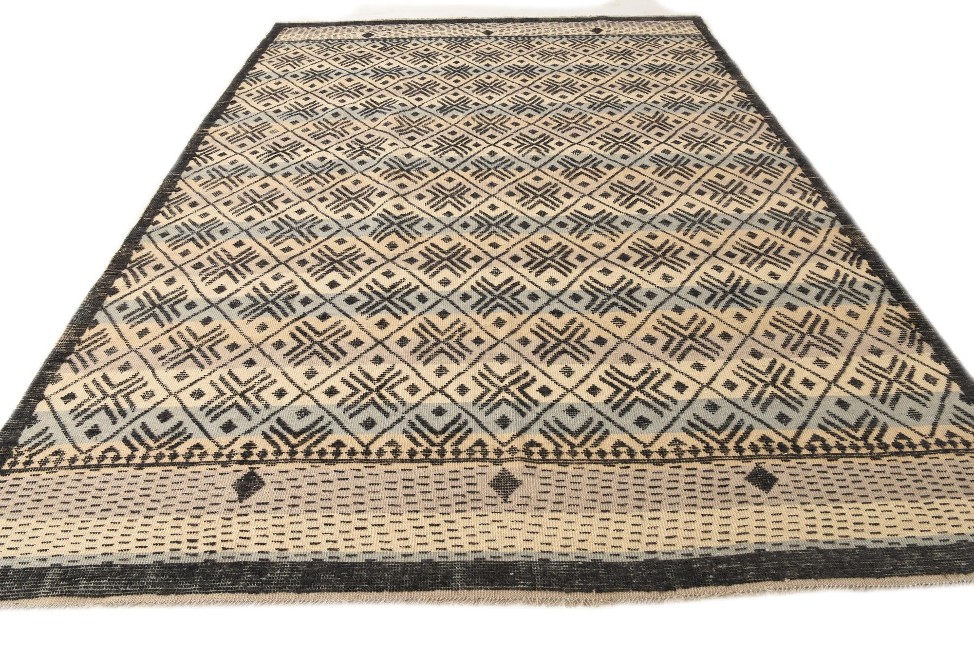 9' x 12' 8 Hand Knotted Darya Wool Rug