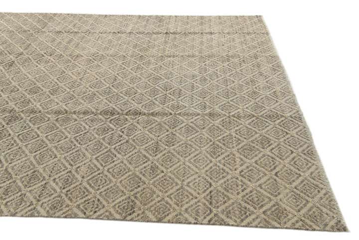 8' 8 x 11' 9 Hand Knotted Darya Wool Rug