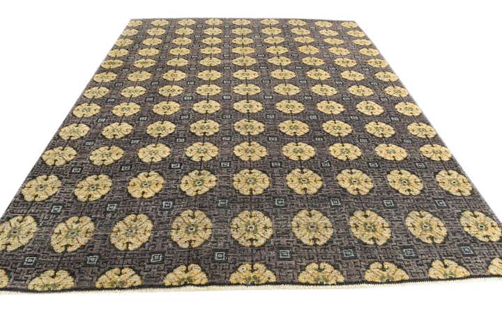 8' x 10' 3 Hand Knotted Darya Wool Rug