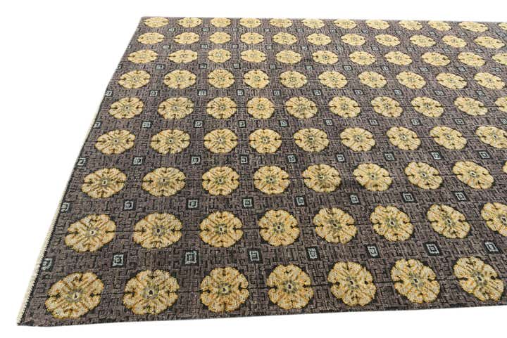 8' x 10' 3 Hand Knotted Darya Wool Rug