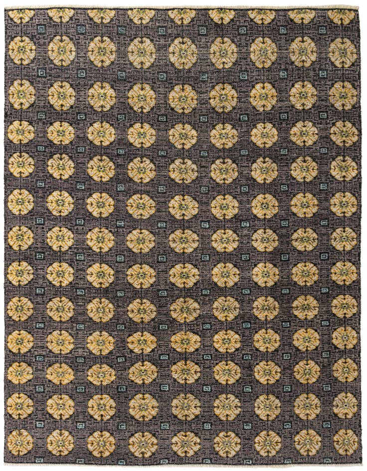 Detail image of 8' x 10' 3 Hand Knotted Darya Wool Rug