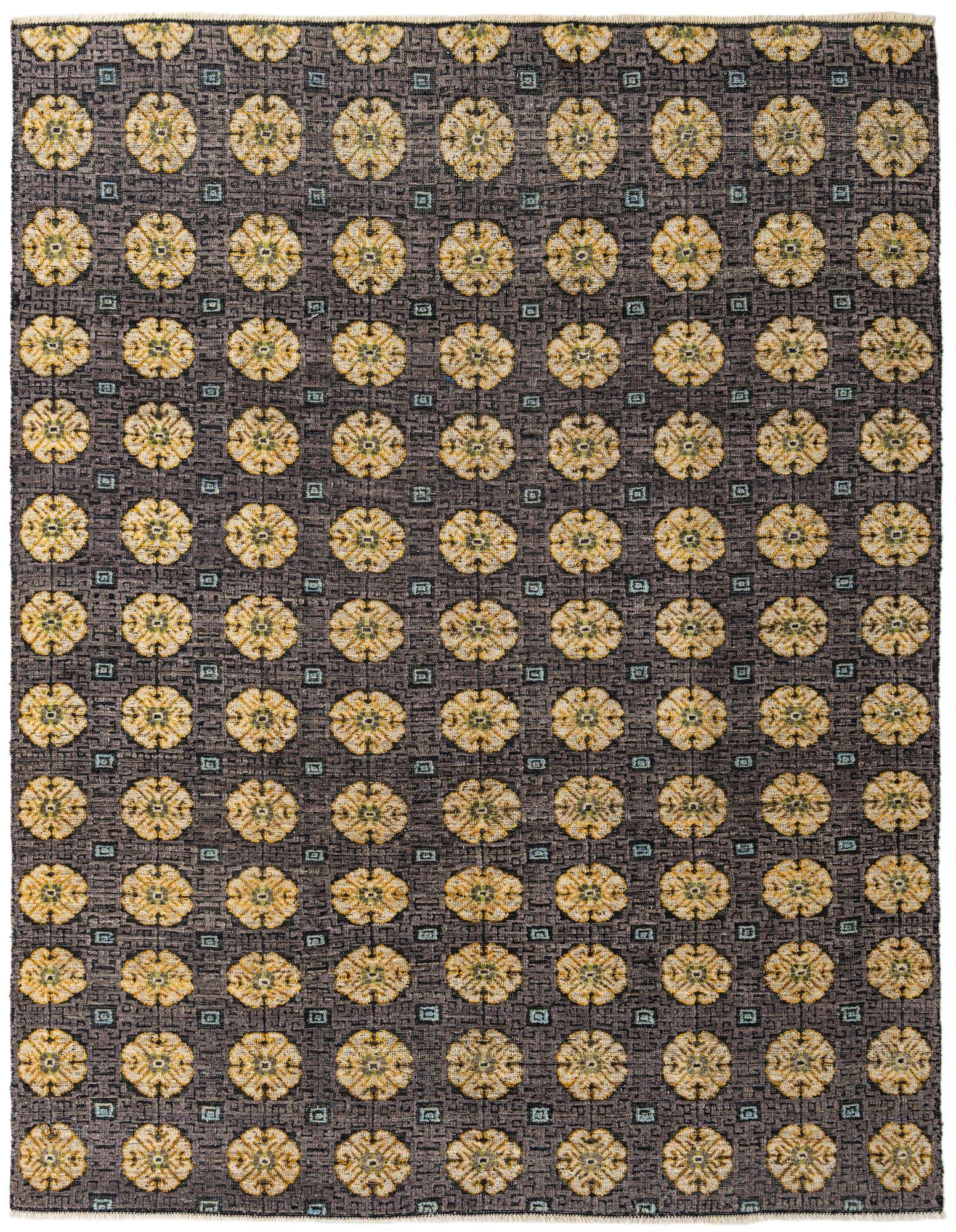 8' x 10' 3 Hand Knotted Darya Wool Rug