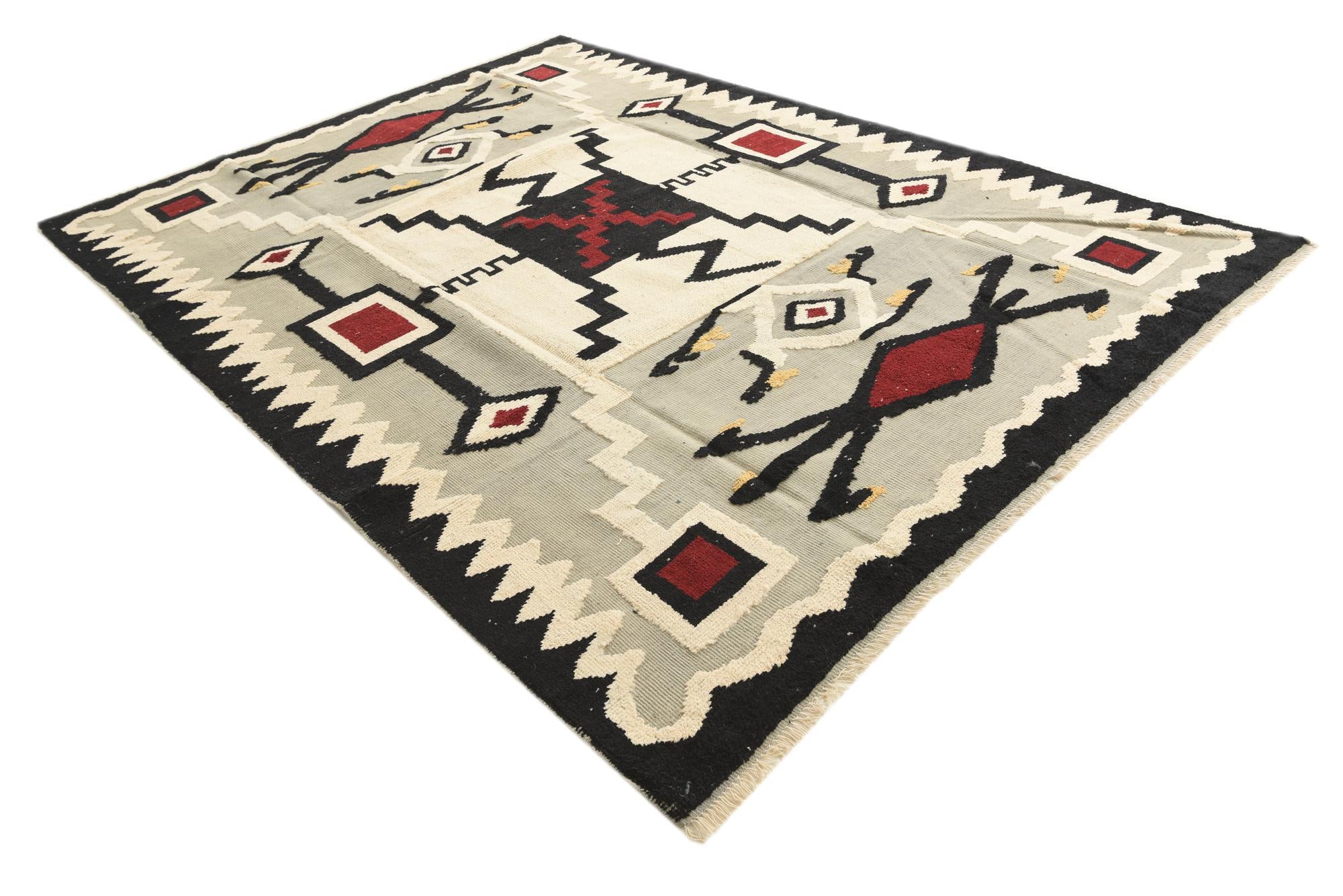 7' 8 x 10' 6 Hand Knotted Darya Wool Rug