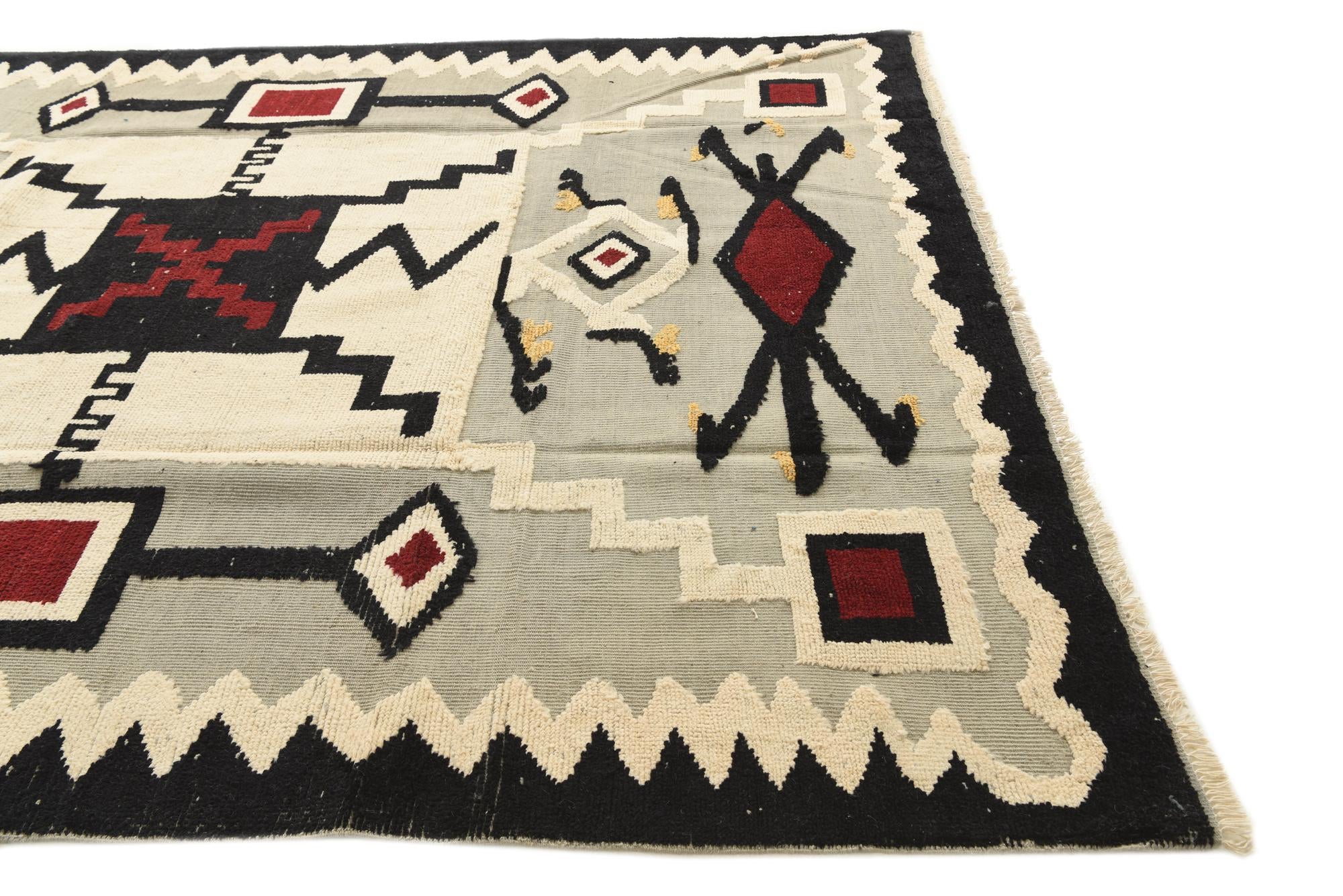7' 8 x 10' 6 Hand Knotted Darya Wool Rug