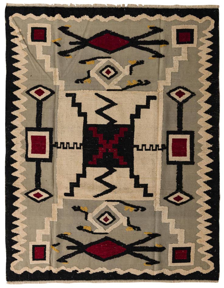 Detail image of 7' 8 x 10' 6 Hand Knotted Darya Wool Rug