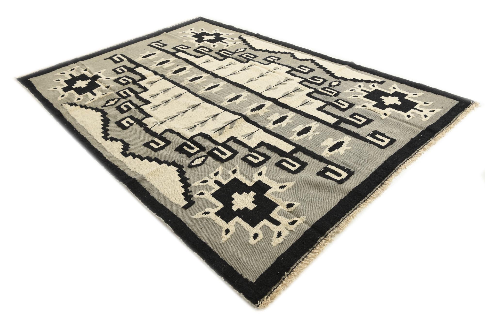7' 8 x 11' 1 Hand Knotted Darya Wool Rug