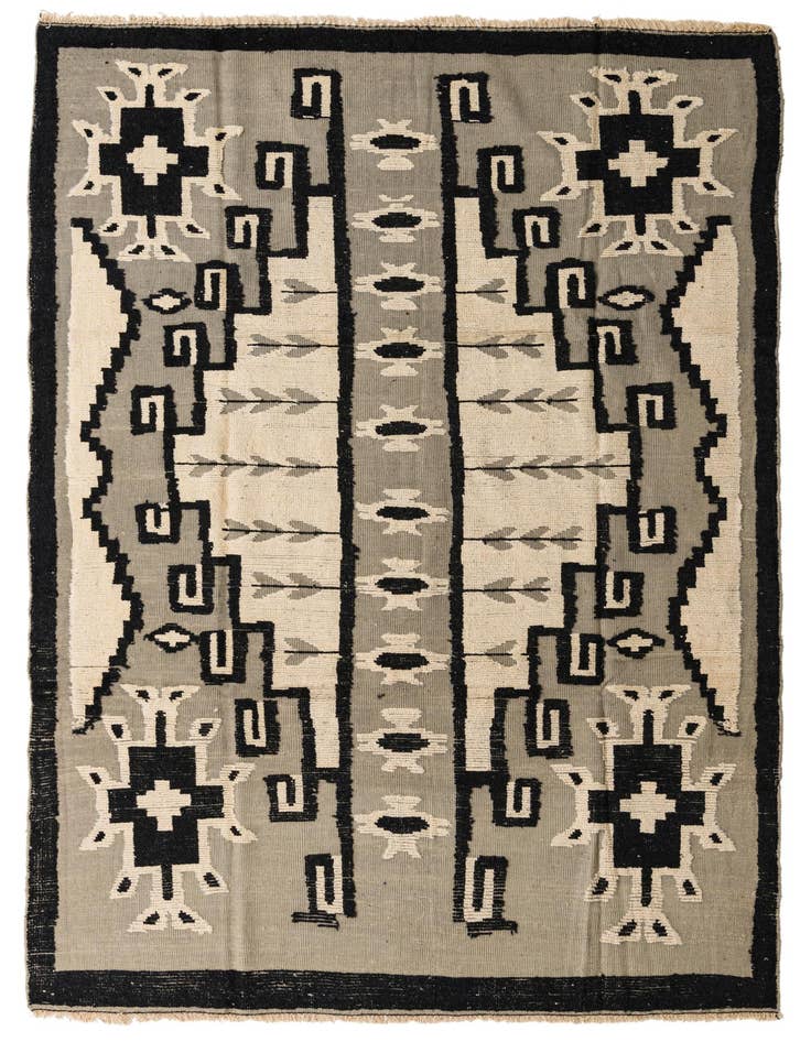 Detail image of 7' 8 x 11' 1 Hand Knotted Darya Wool Rug