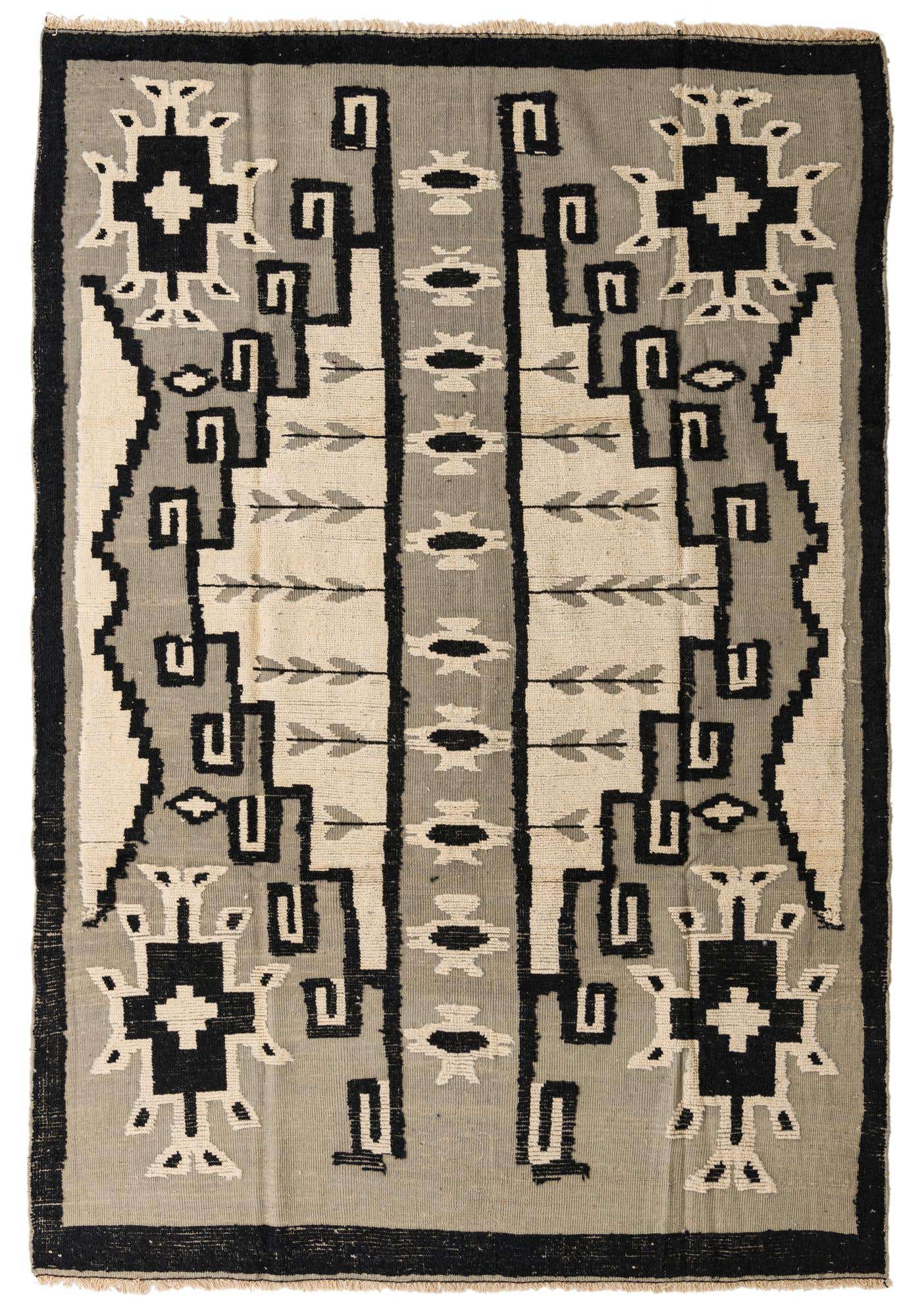 7' 8 x 11' 1 Hand Knotted Darya Wool Rug