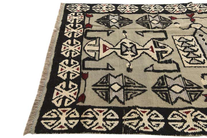 5' 2 x 8' 8 Hand Knotted Darya Wool Rug