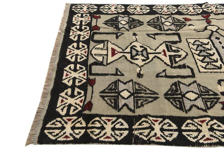 Detail image of 5' 2 x 8' 8 Hand Knotted Darya Wool Rug