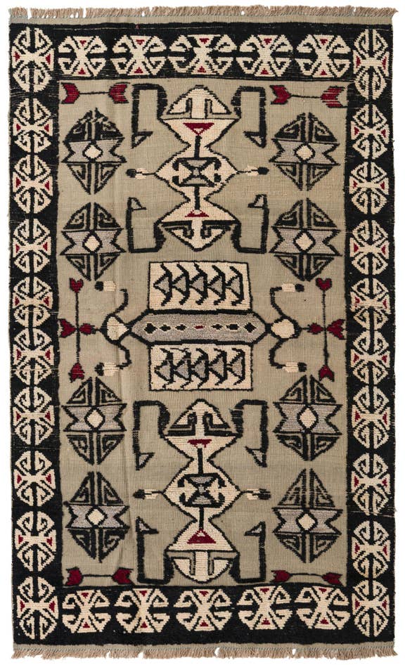 Detail image of 5' 2 x 8' 8 Hand Knotted Darya Wool Rug
