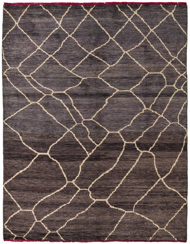 Detail image of 6' 9 x 10' 4 Hand Knotted Darya Wool Rug
