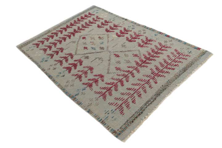 4' 3 x 6' Hand Knotted Darya Wool Rug