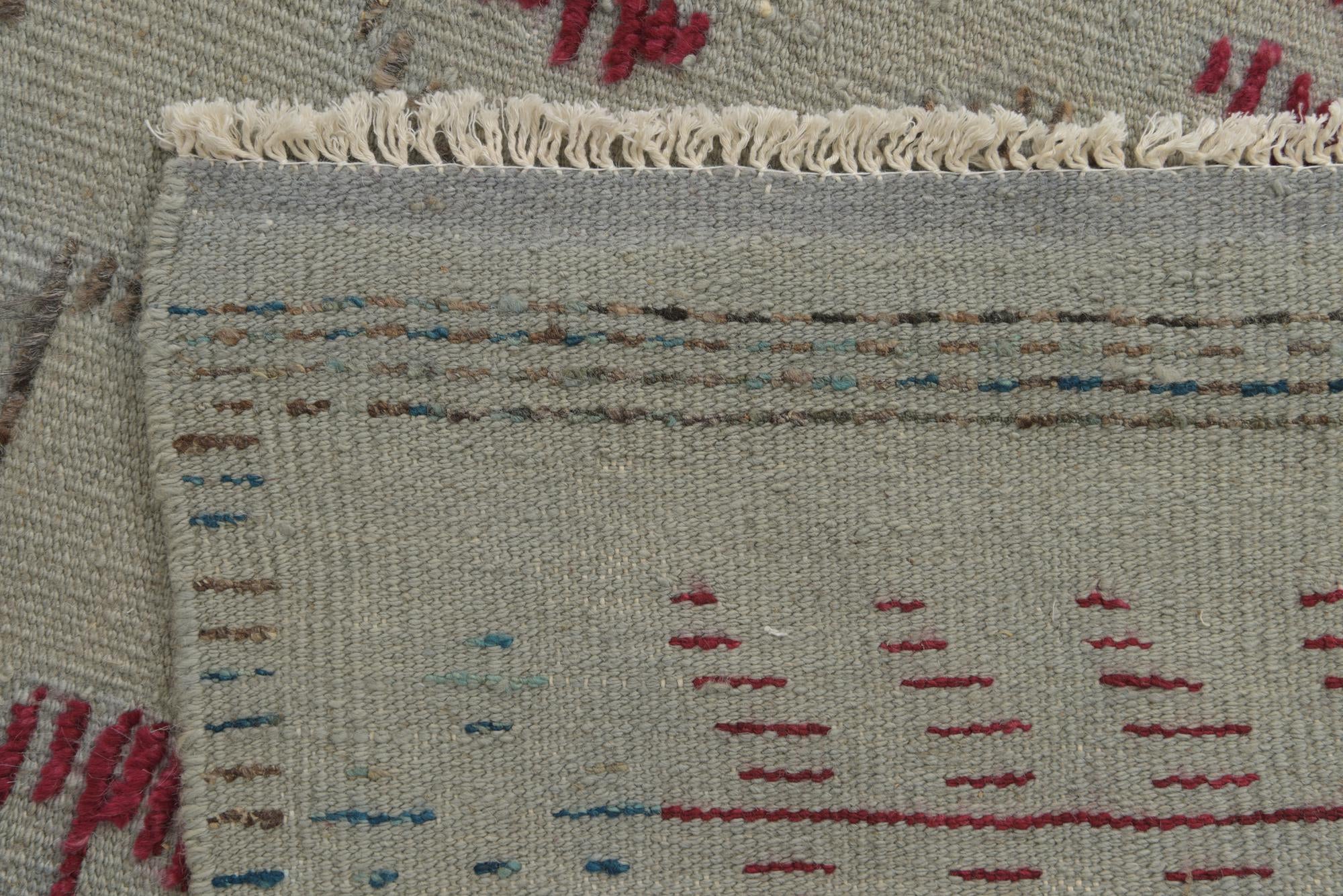4' 3 x 6' Hand Knotted Darya Wool Rug