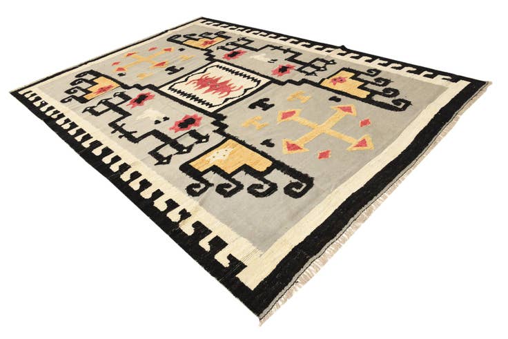 Detail image of 8' 10 x 12' 8 Hand Knotted Darya Wool Rug
