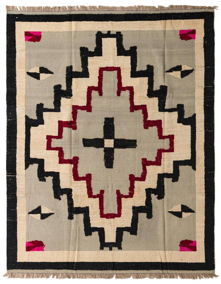 Detail image of 8' 2 x 10' 7 Hand Knotted Darya Wool Rug