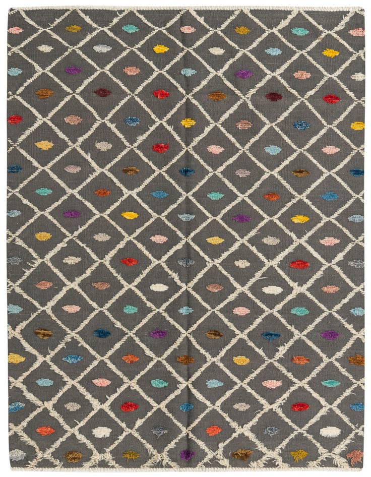 Detail image of 5' 3 x 7' 1 Hand Knotted Darya Wool Rug
