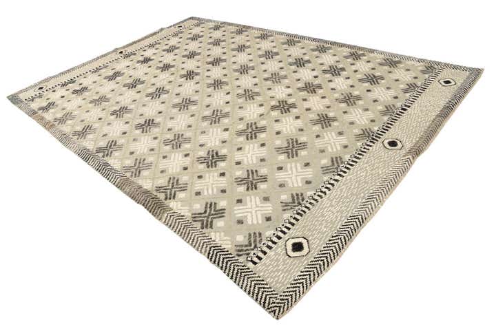 8' 9 x 12' 3 Hand Knotted Darya Wool Rug