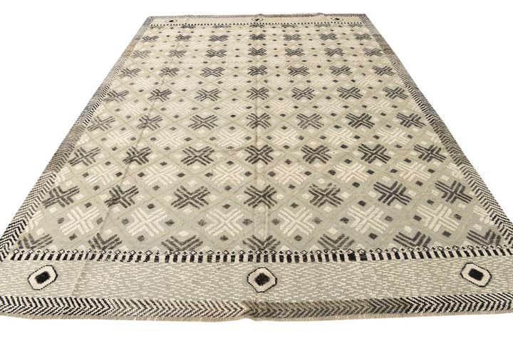 8' 9 x 12' 3 Hand Knotted Darya Wool Rug