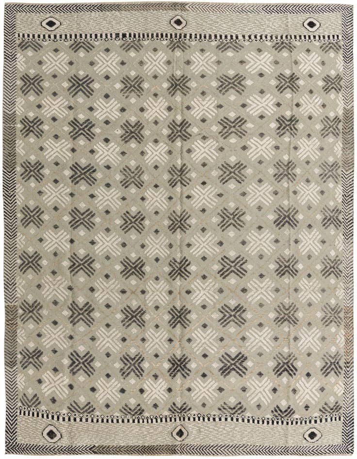 Detail image of 8' 9 x 12' 3 Hand Knotted Darya Wool Rug