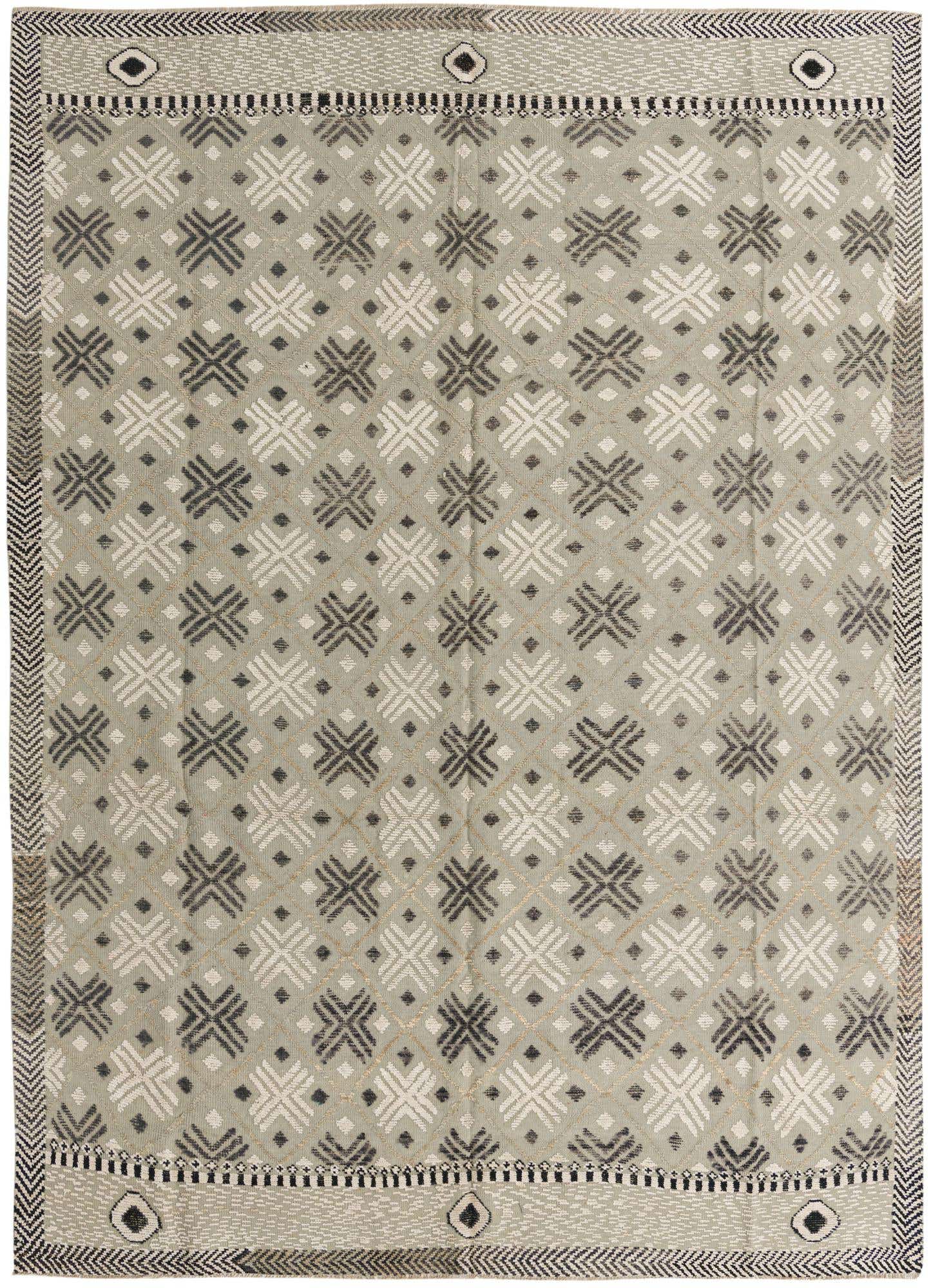 8' 9 x 12' 3 Hand Knotted Darya Wool Rug