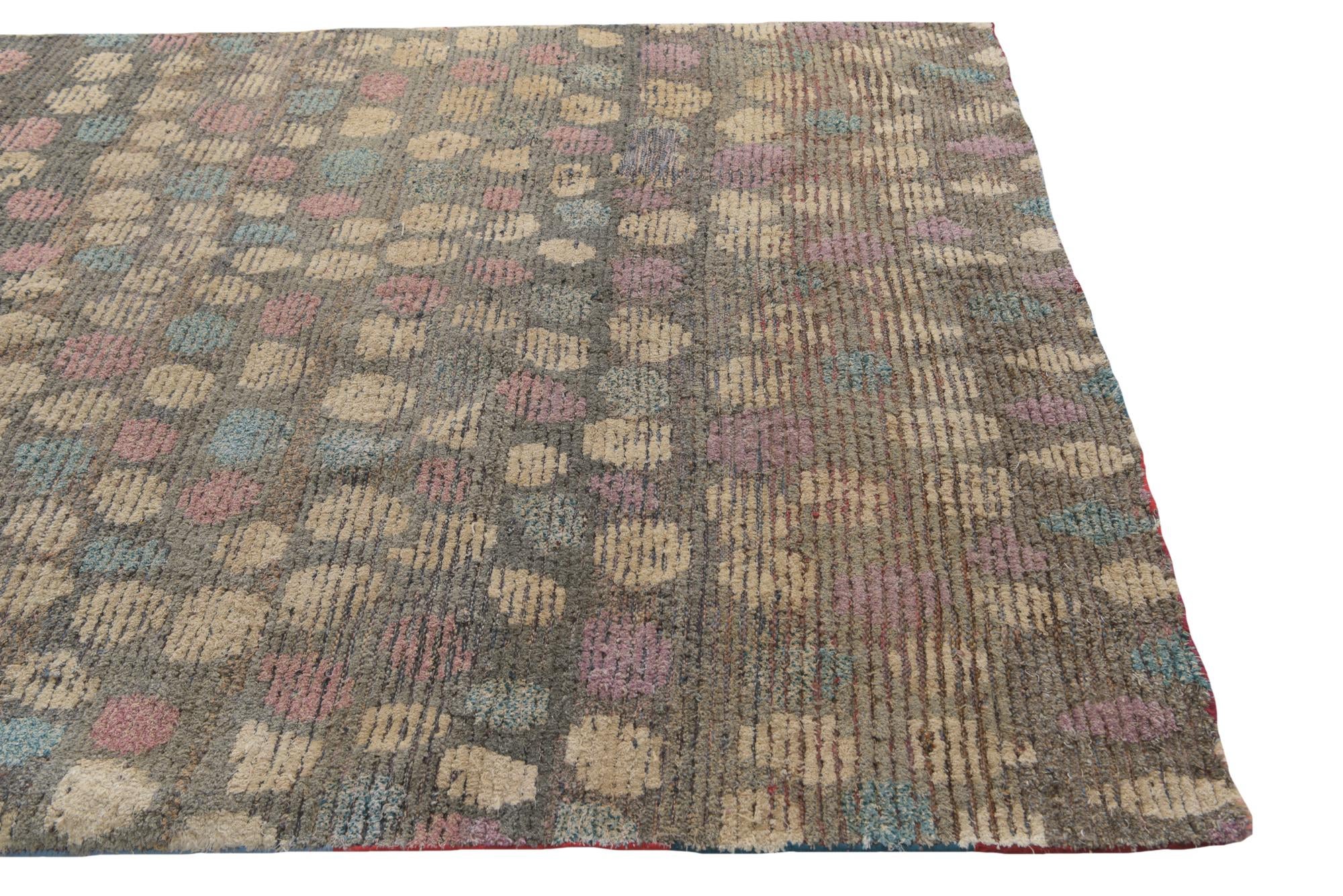 6' 4 x 9' 9 Hand Knotted Darya Wool Rug
