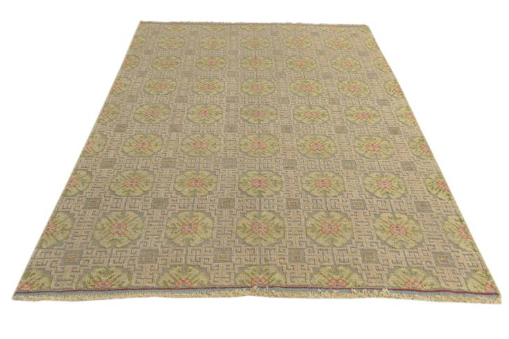Detail image of 5' 7 x 8' 3 Hand Knotted Darya Wool Rug