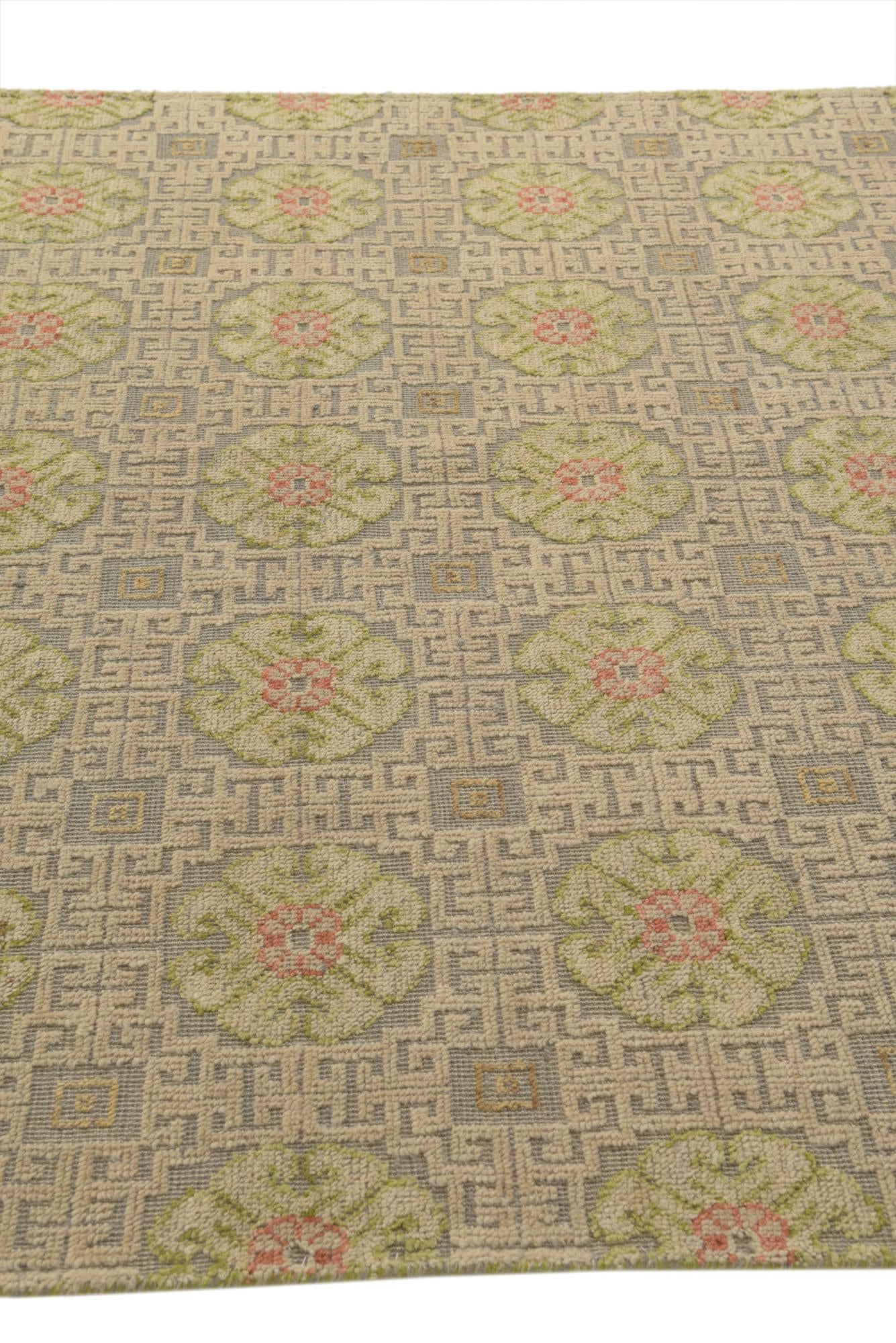 5' 7 x 8' 3 Hand Knotted Darya Wool Rug